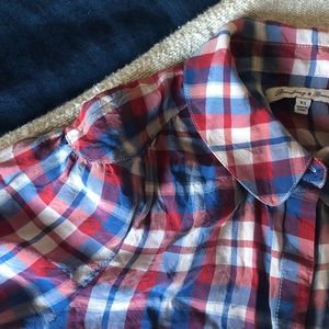 MADEWELL | Plaid Silk Blouse